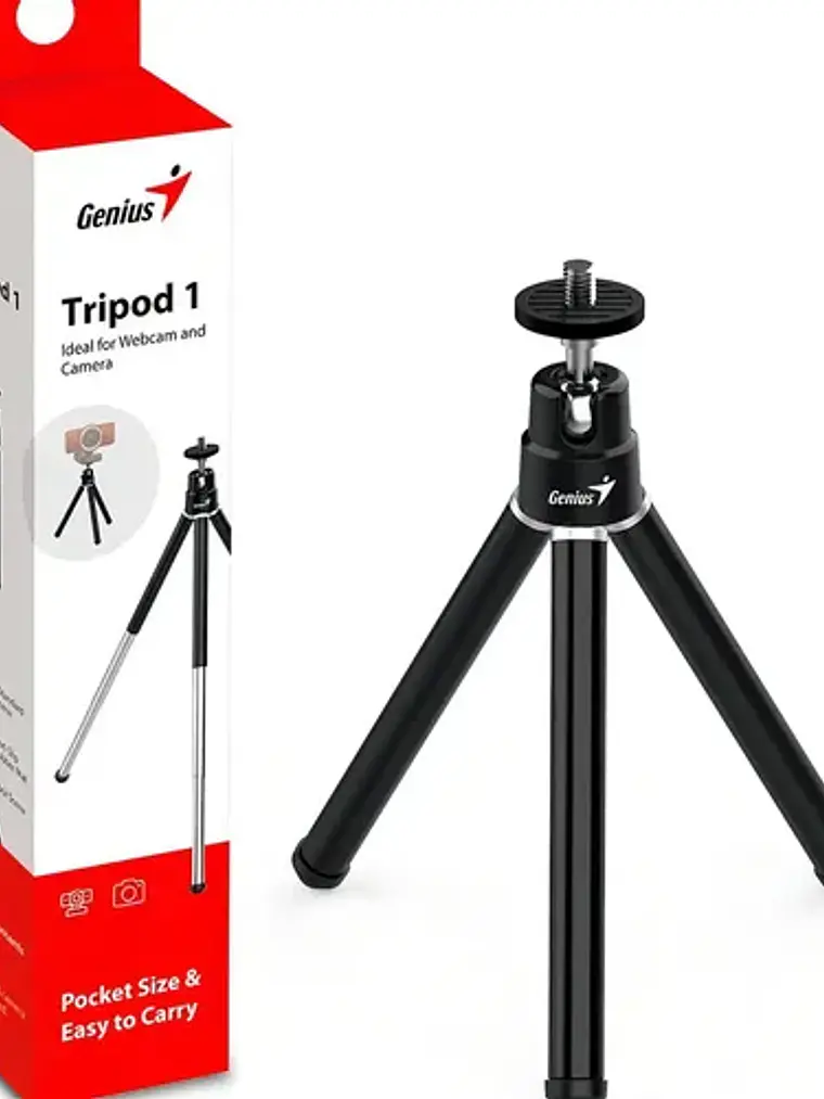 Mini Trípode Tripod 1 para Cámara Digital o Webcam Ajustable Genius 1