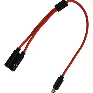 Adaptador Tipo C- 2 Jack Plug 3.5mm Hembra Kin KY-218