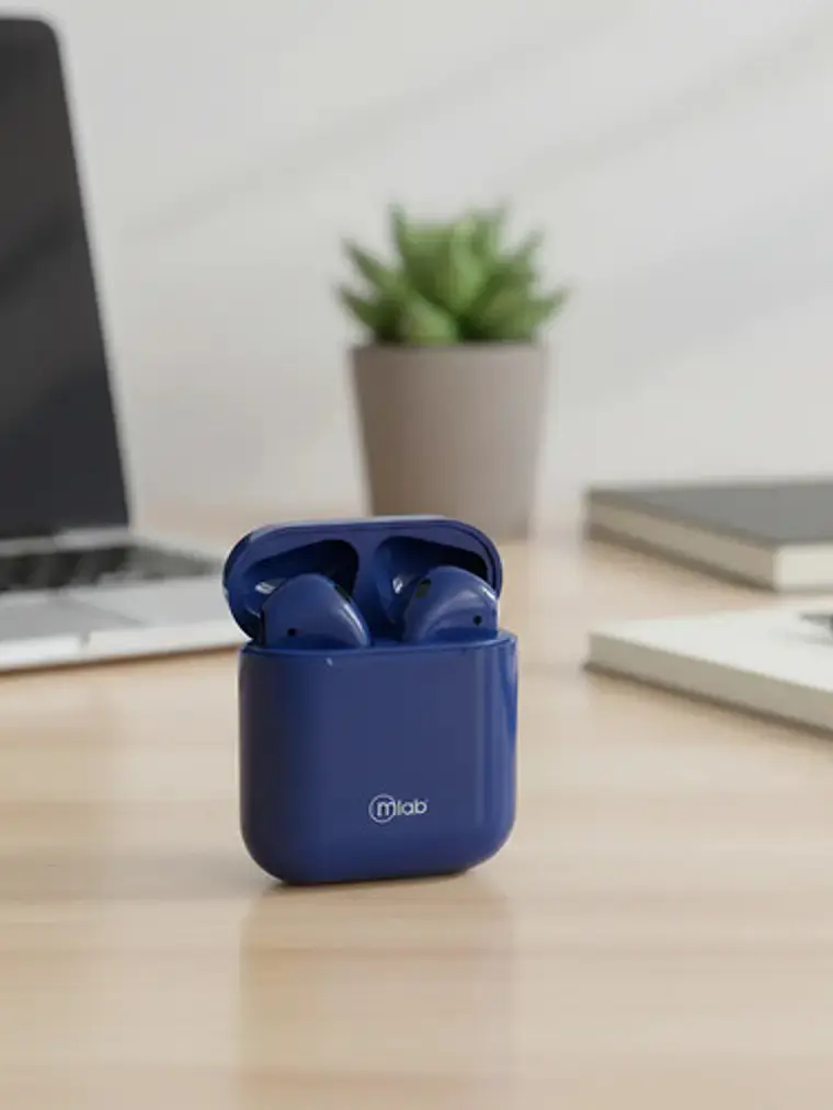 Audífonos Tws Just Fly Bluetooth Blue Mlab 5