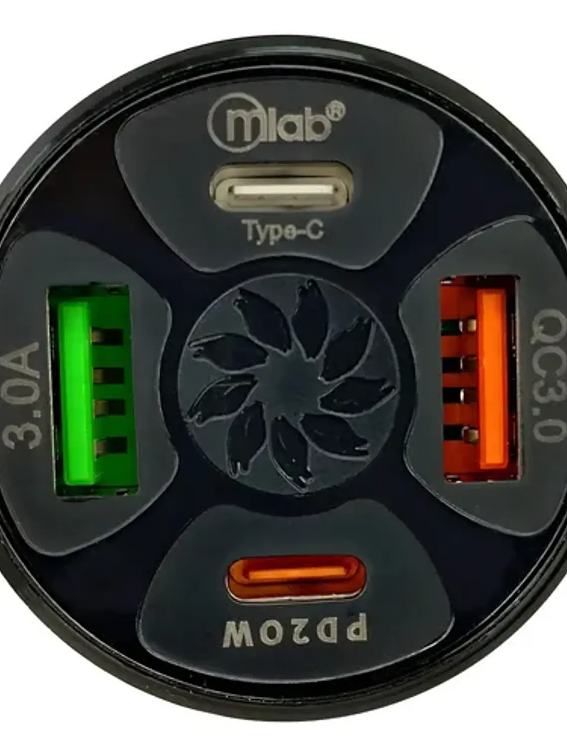 Cargador Para Auto 12v - 32v 4 Puertos Usb 3.0 Y Pd Mlab 2