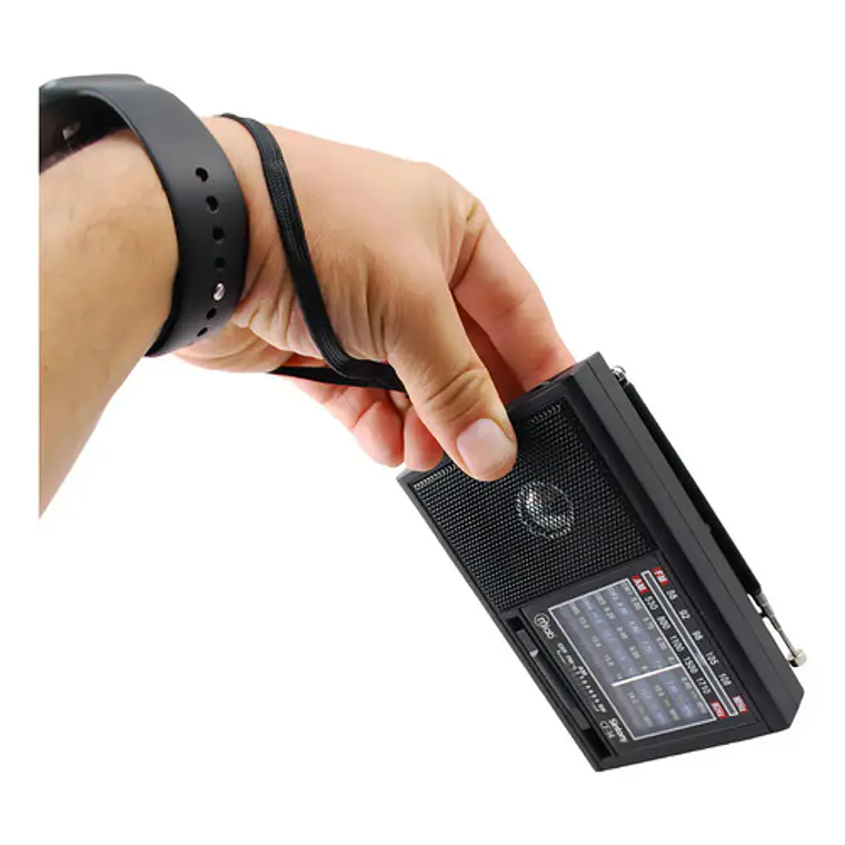 Radio Portátil Analógica Mlab Sintony Cf-14 8 Bandas Am Fm Sw1 Sw2 Recargable Gris Oscuro 3