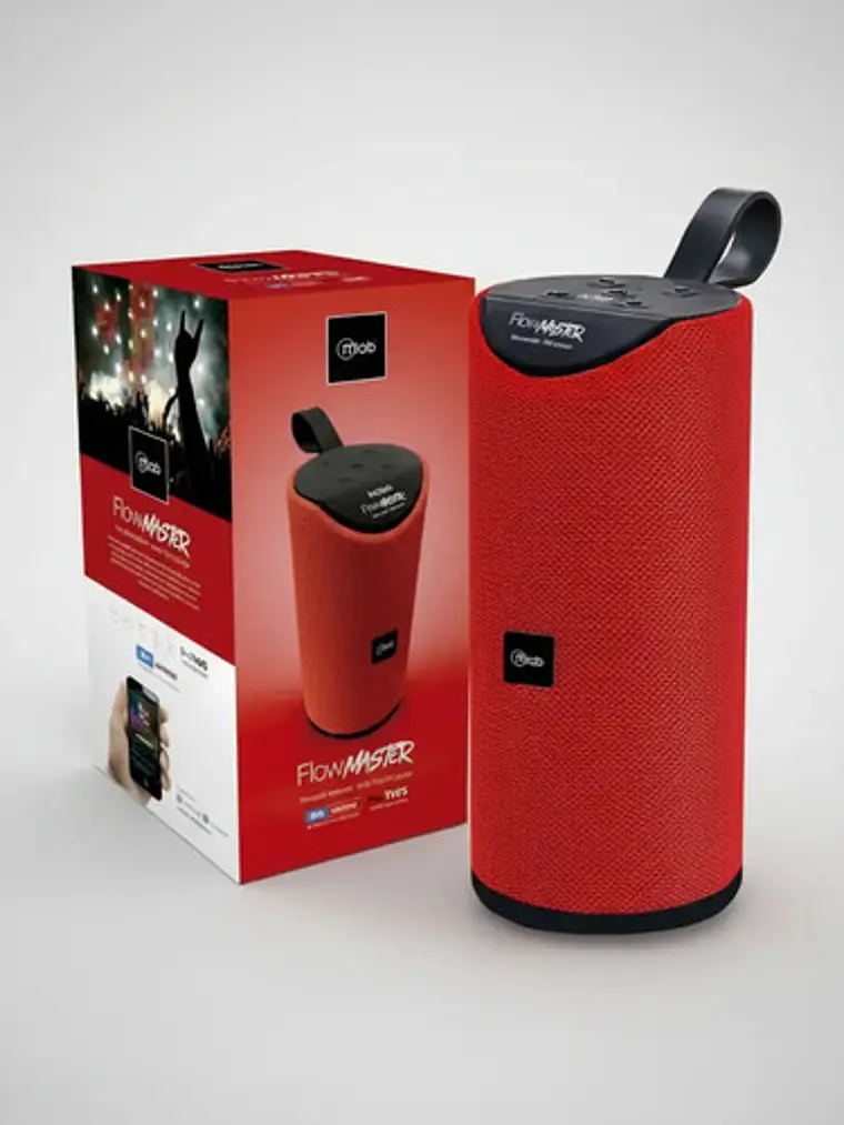Parlante Bluetooth Flow Master Tws Red Mlab 1