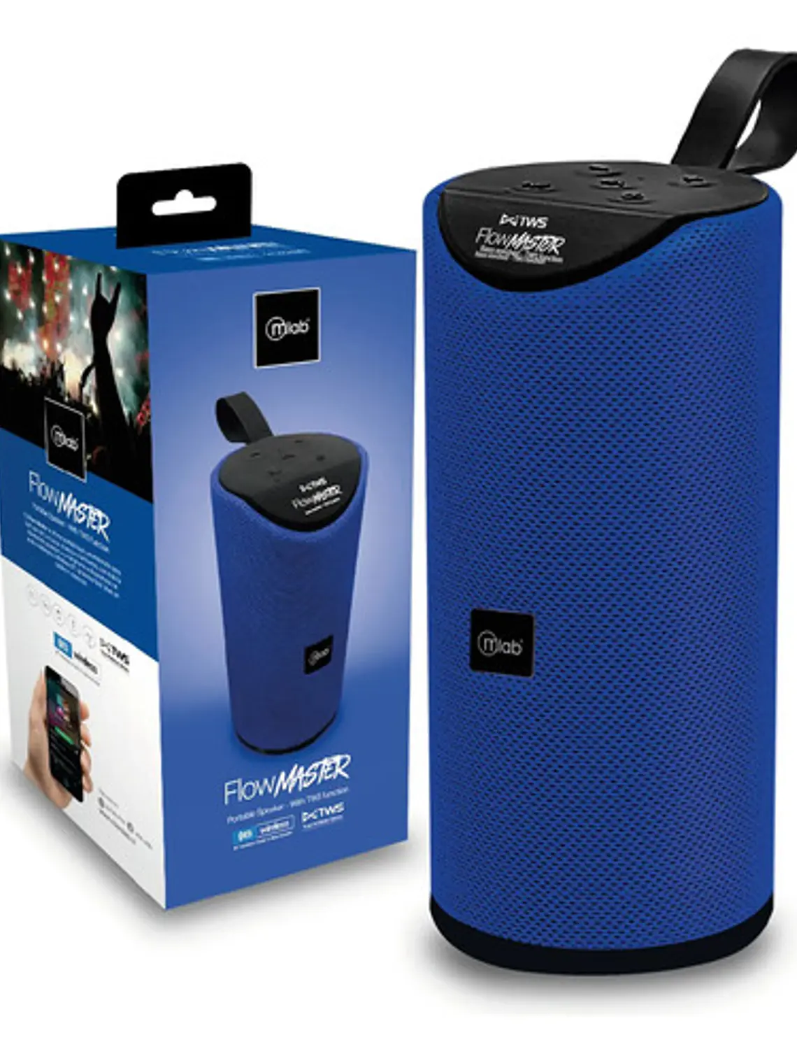 Parlante Flow Master Tws Blue Mlab 1