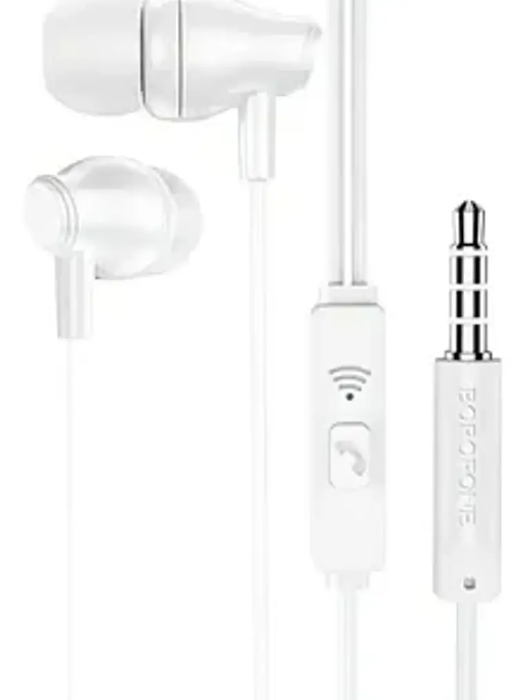 Audifonos In Ear Jack 3.5mm Bm61 Borofone - Color Blanco 2