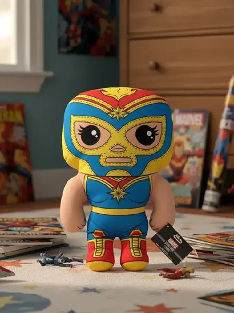 Peluche Funko Plush Luchador Capitana Marvel 45 Cm 2