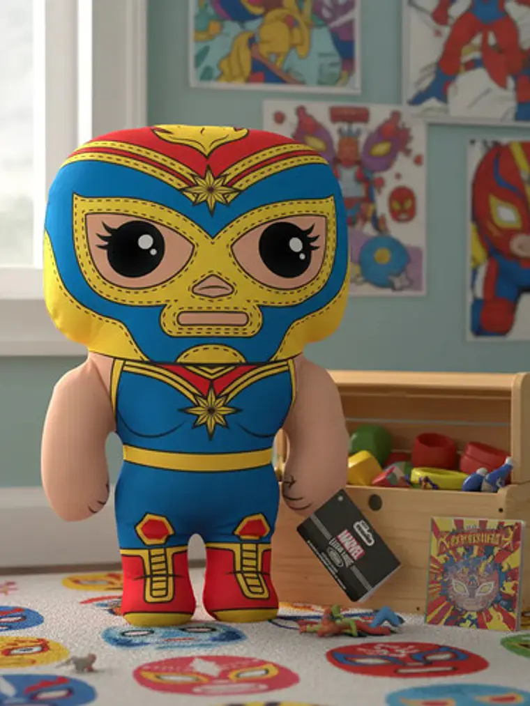 Peluche Funko Plush Luchador Capitana Marvel 45 Cm 3