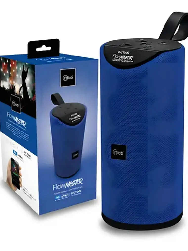 Parlante Flow Master Tws Blue Mlab 2