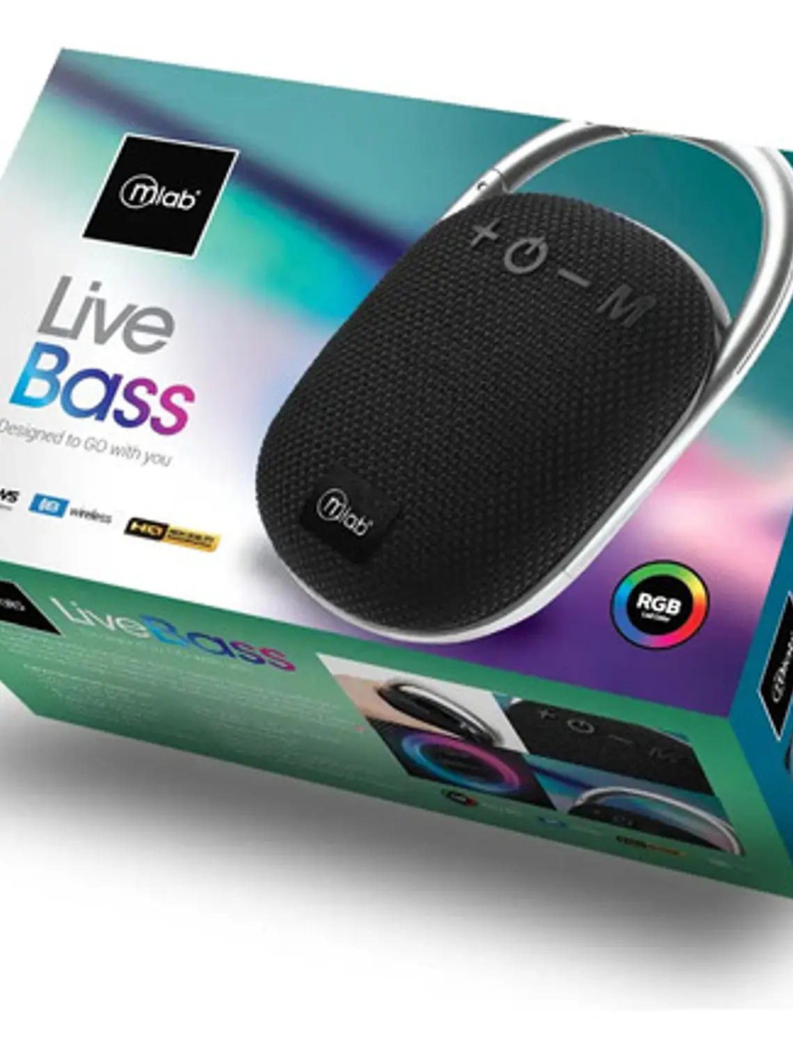 Parlante Portátil Tws Live Bass Mlab 09298 Color Negro 6