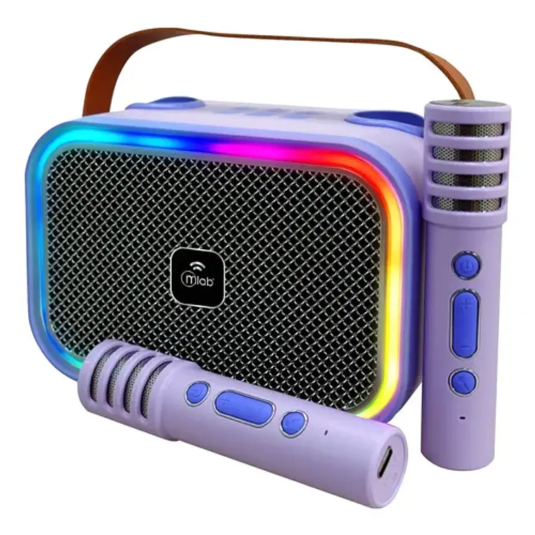 Parlante Karaoke Infantil Mlab Dual Voice 2 Micrófonos 3