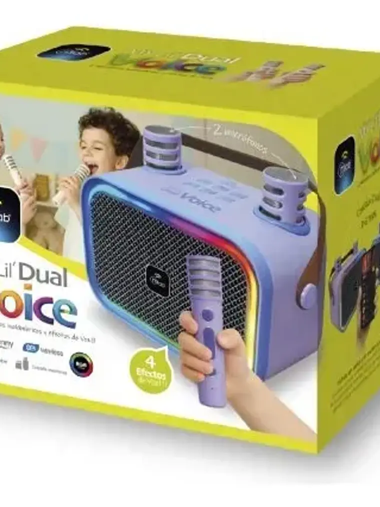 Parlante Karaoke Infantil Mlab Dual Voice 2 Micrófonos 4