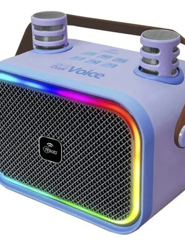 Parlante Karaoke Infantil Mlab Dual Voice 2 Micrófonos 5