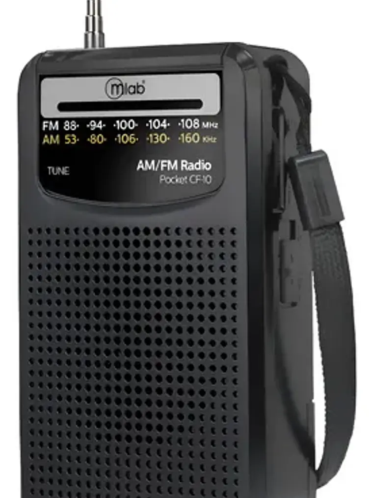 Radio Analógico Portátil Fm/am Cf-10 Negro Y Gris Mlab Con Bluetooth Usb-c 1
