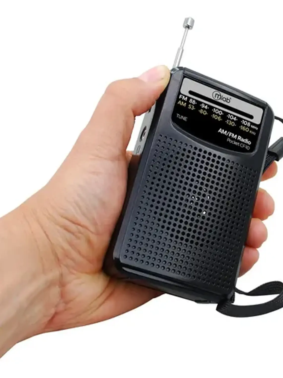 Radio Analógico Portátil Fm/am Cf-10 Negro Y Gris Mlab Con Bluetooth Usb-c 3