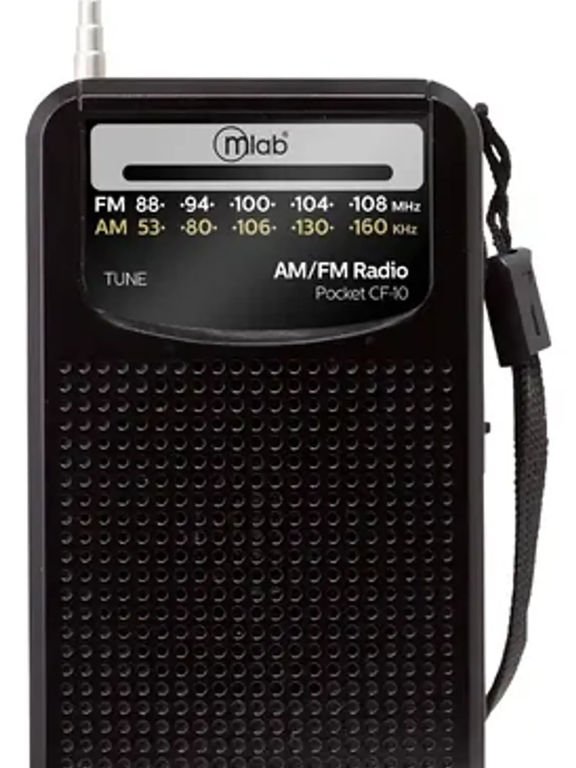 Radio Analógico Portátil Fm/am Cf-10 Negro Y Gris Mlab Con Bluetooth Usb-c 4