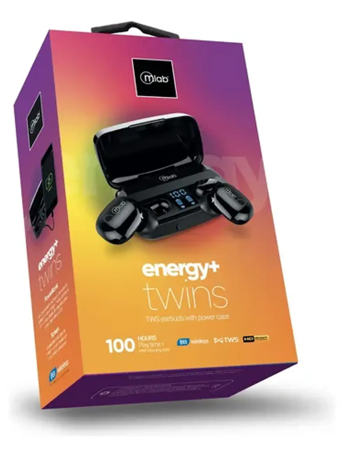 Audífonos Inalámbricos Mlab Energy+ Twins 100 Horas 3