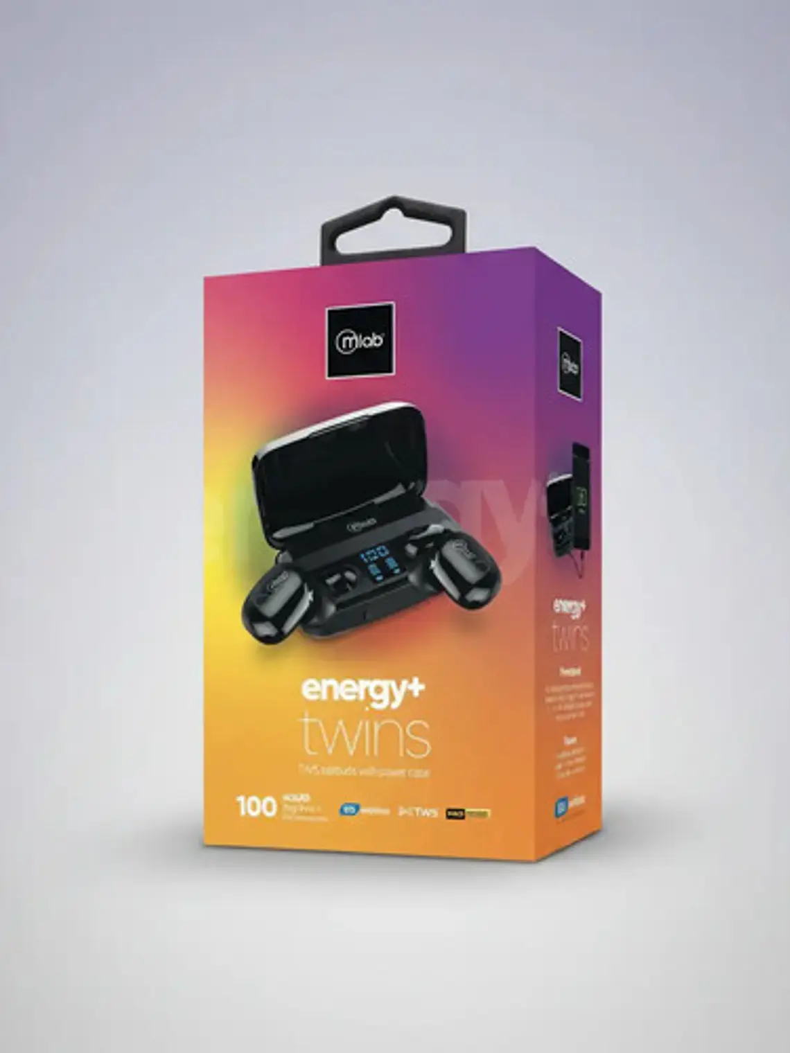 Audífonos Inalámbricos Mlab Energy+ Twins 100 Horas 10