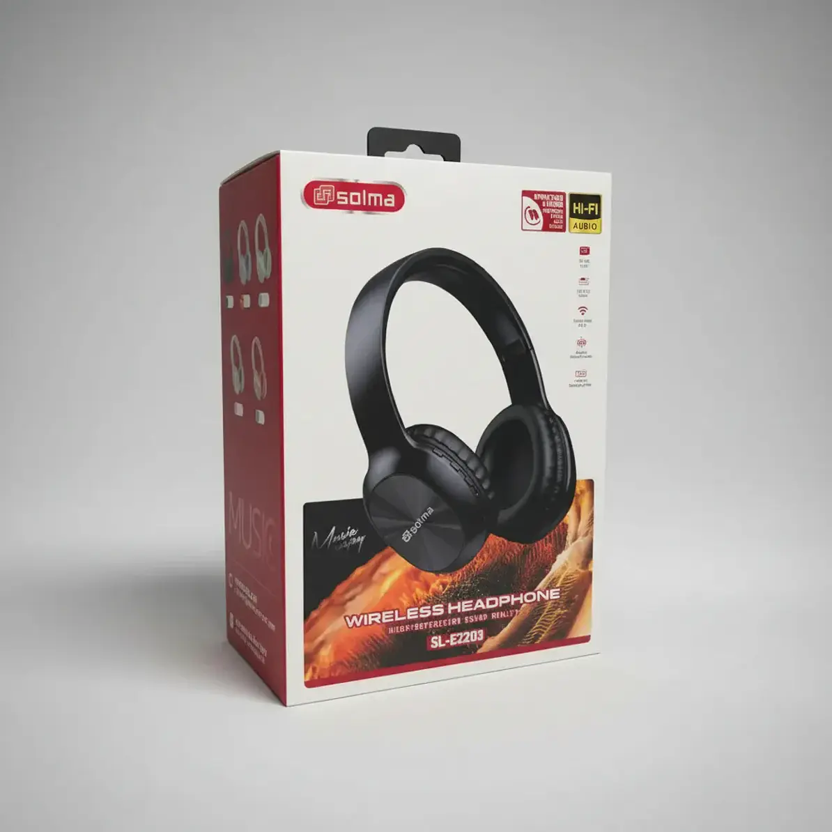 Audífonos Bluetooth Modelo Sle2203 Solma Inalámbricos