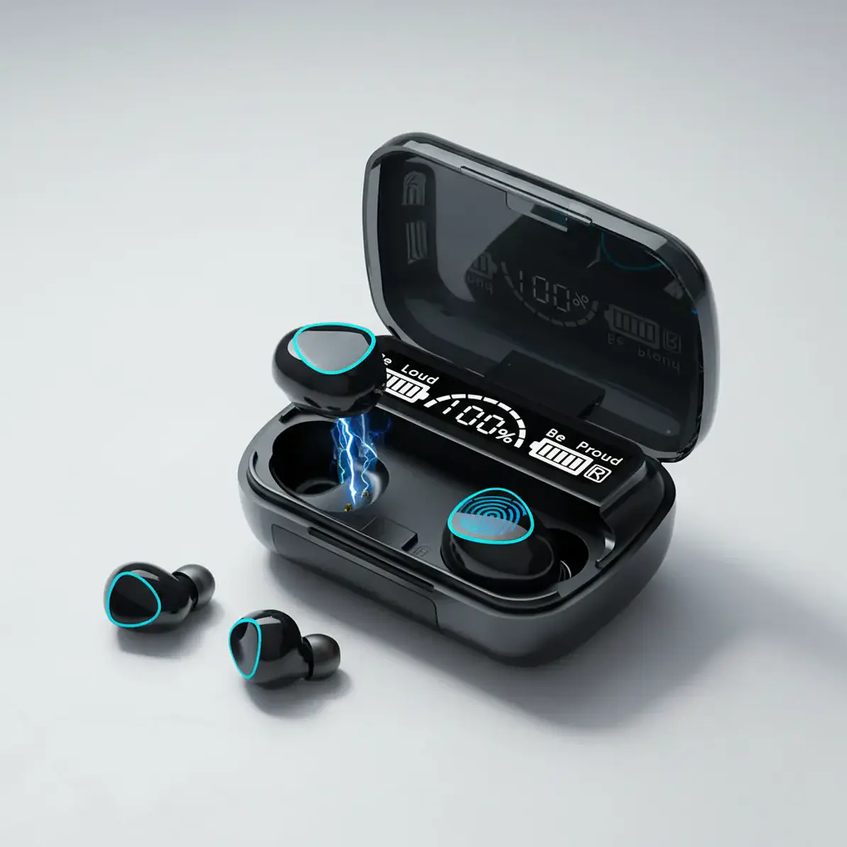 Audífonos Bluetooth M10 TWS Con Estuche Carga Powerbank