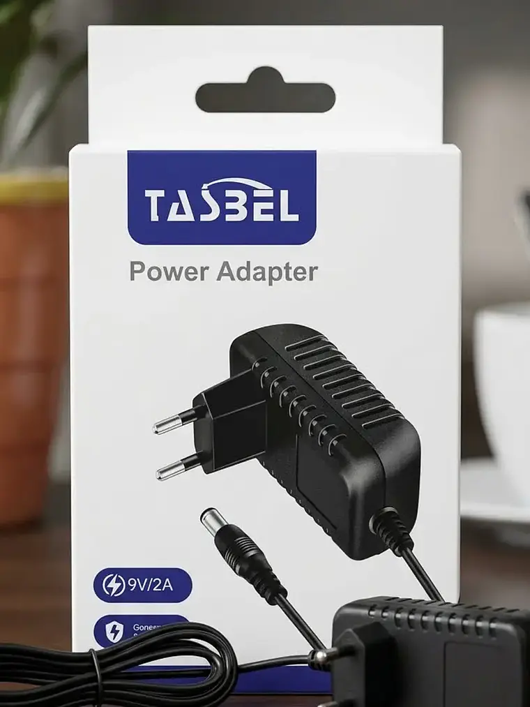 Cargador Adaptador De Voltaje Tasbel 9v 2a Para Router Deco 2