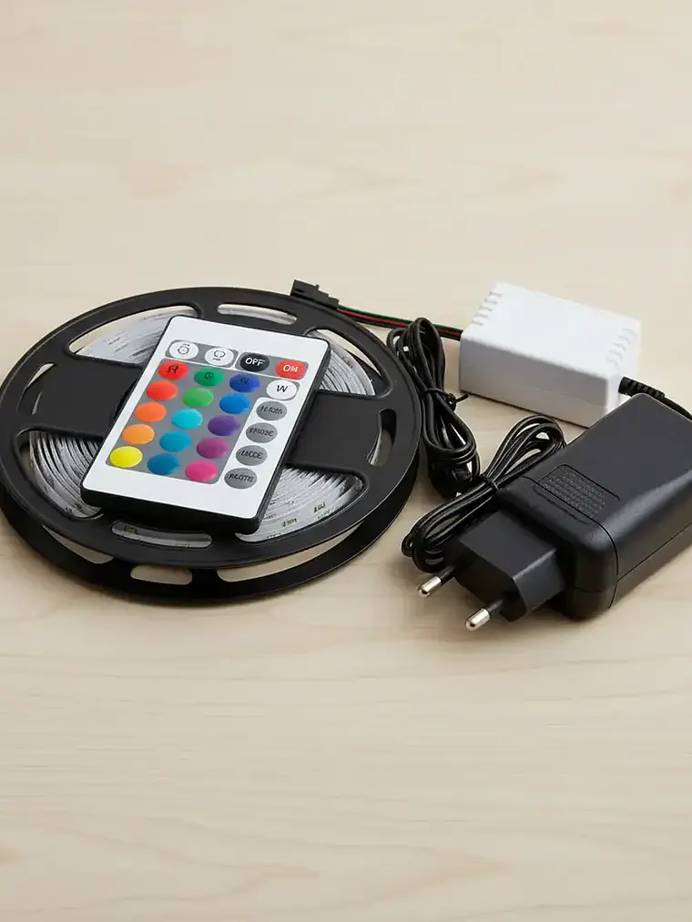 Tira Led Rgb Decorativa 5m Completa Con Control Remoto 2