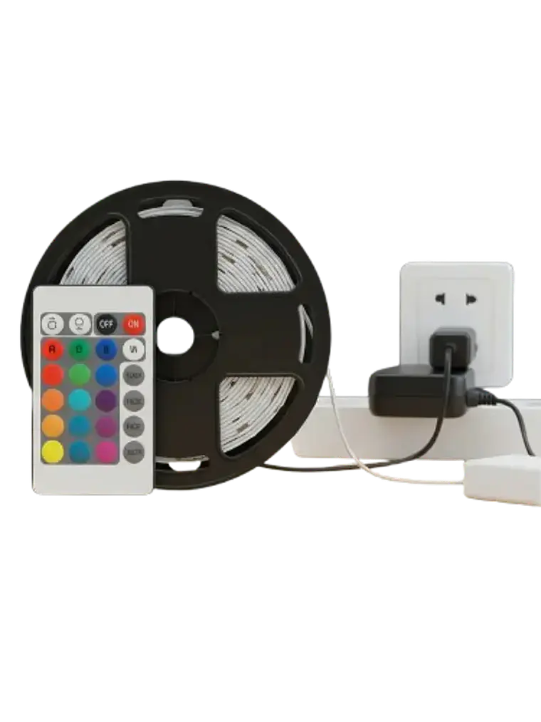 Tira Led Rgb Decorativa 5m Completa Con Control Remoto 6