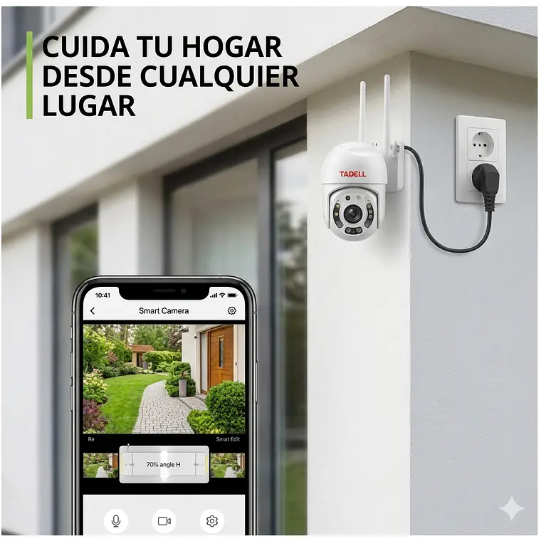 Cámara Seguridad Tasbel Smart Exterior Wifi Domo Giratoria 2