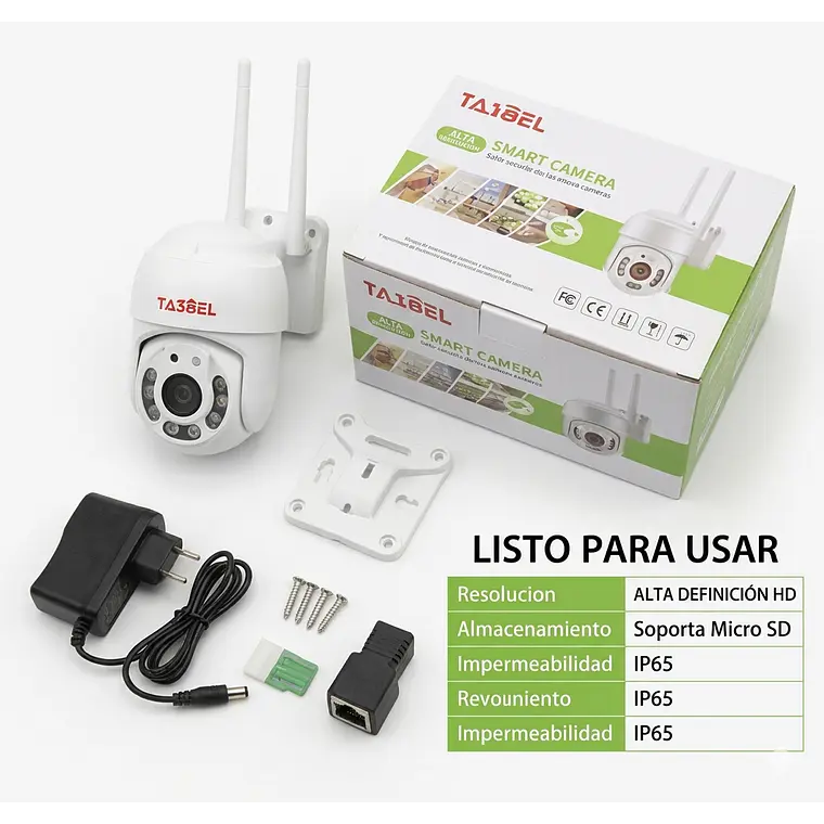 Cámara Seguridad Tasbel Smart Exterior Wifi Domo Giratoria 3