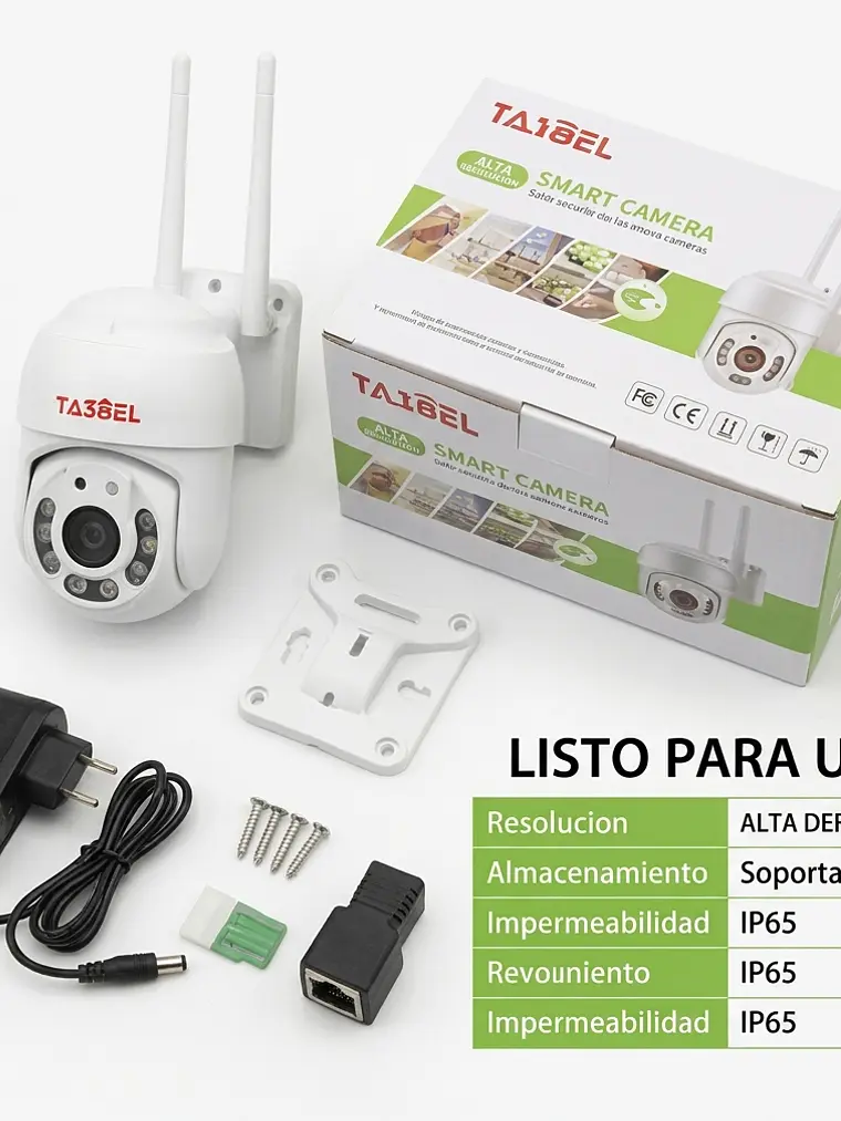 Cámara Seguridad Tasbel Smart Exterior Wifi Domo Giratoria 3