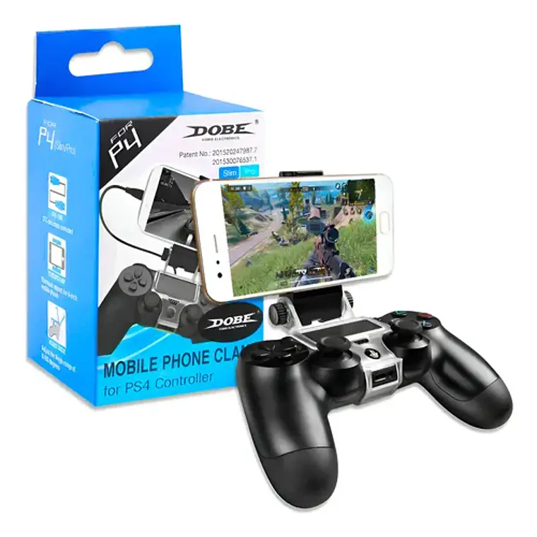 Soporte Clip DOBE para Celular en Mando PS4 DualShock 5