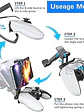 Soporte Clip DOBE para Celular en Mando PS5 DualSens - Miniatura 2