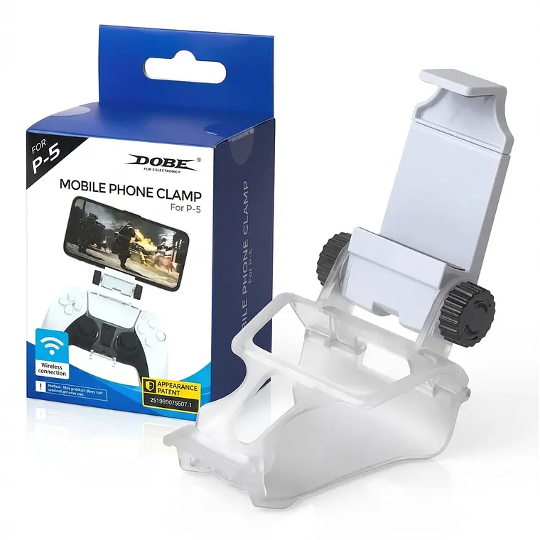 Soporte Clip DOBE para Celular en Mando PS5 DualSens 1