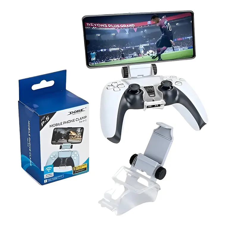 Soporte Clip DOBE para Celular en Mando PS5 DualSens 2