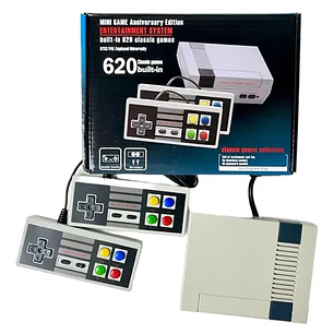 Mini Consola Retro 620 Juegos Clásicos 8bit con 2 Mandos