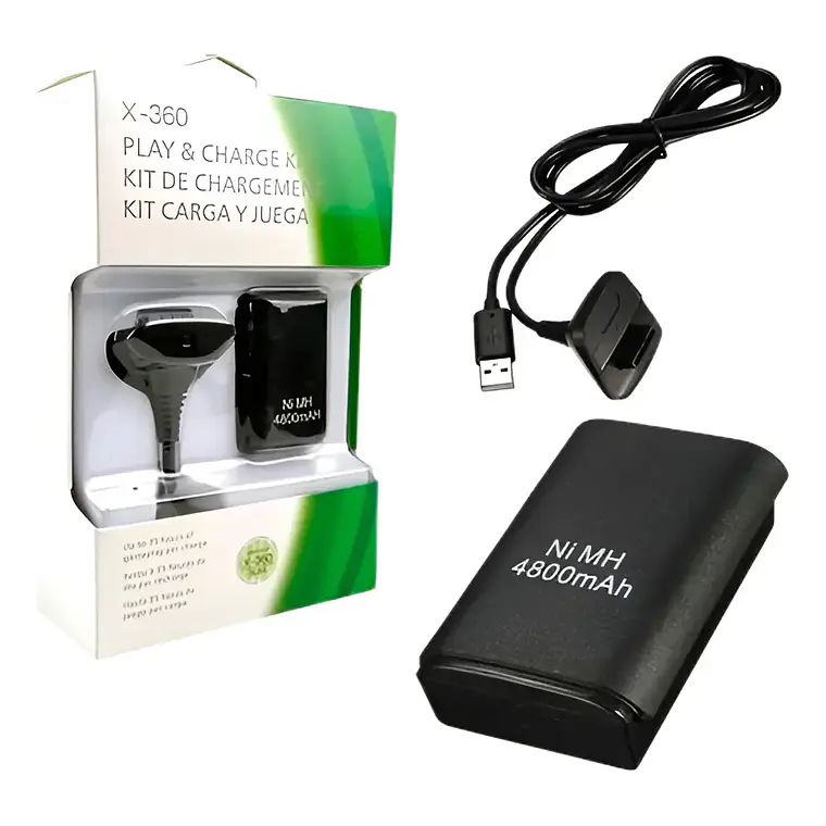 Kit Carga y Juega para Control de Xbox 360 1