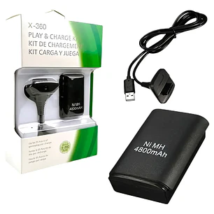 Kit Carga y Juega para Control de Xbox 360