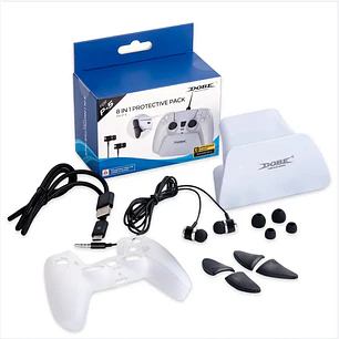 Pack Protector DOBE 8 en 1 para Mando PS5