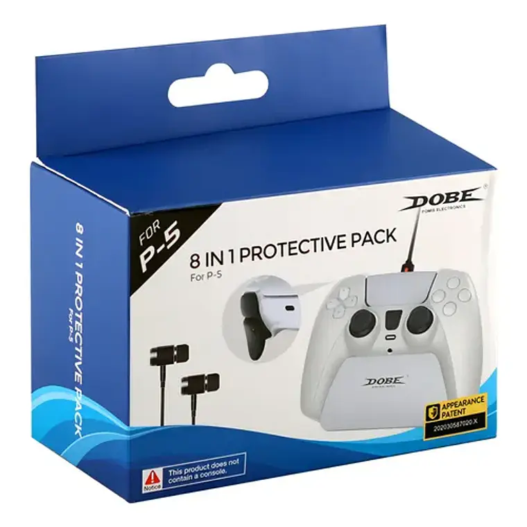 Pack Protector DOBE 8 en 1 para Mando PS5 3