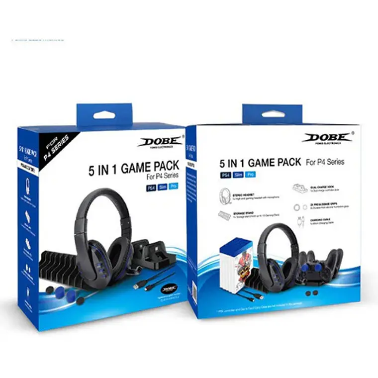 Pack Gamer 5 en 1 Dobe PS4 2