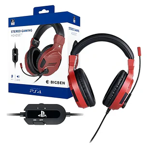 Auriculares Gaming Estéreo PS4 & PS5 Bigben Rojo y Azul