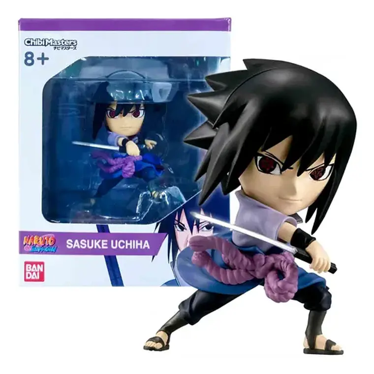 Sasuke Uchiha Figura Chibi Bandai Naruto Shippuden 2