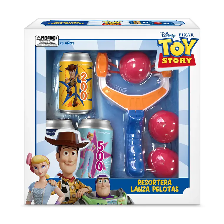Juego de Resortera Lanza Pelotas Toy Story Disney 1