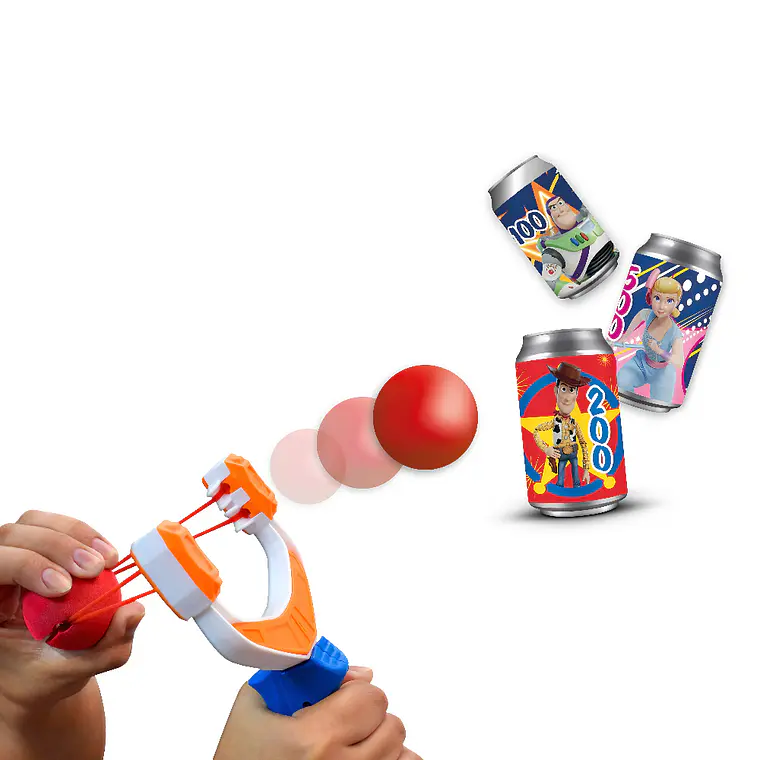 Juego de Resortera Lanza Pelotas Toy Story Disney 2