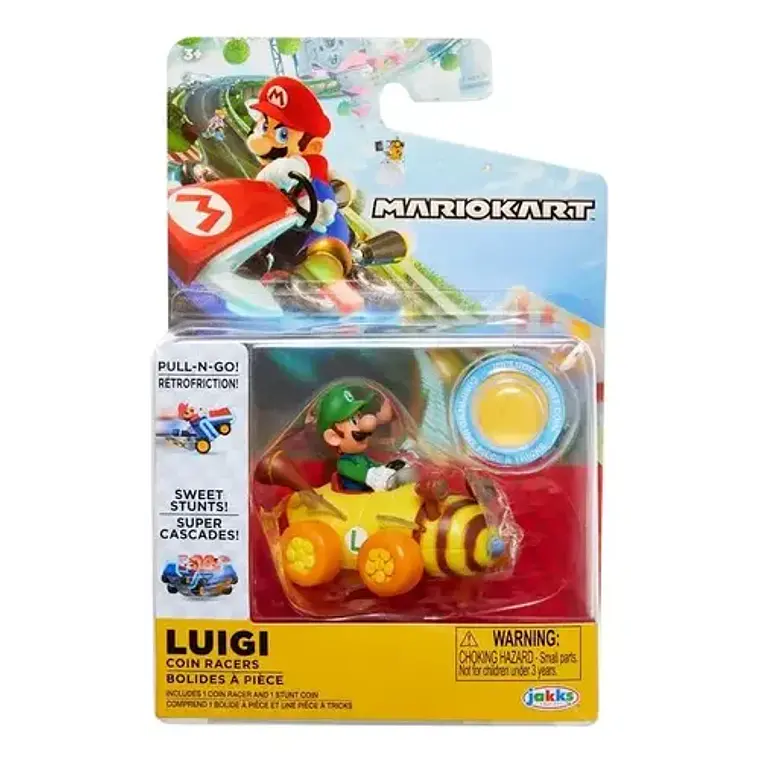 Auto de Juguete Mario Kart - Luigi Jakks Pacific 4