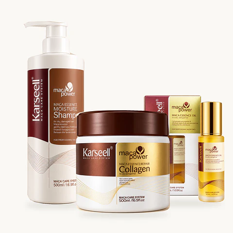Super combo Karseell Maca Power — Shampoo + Máscara + Óleo
