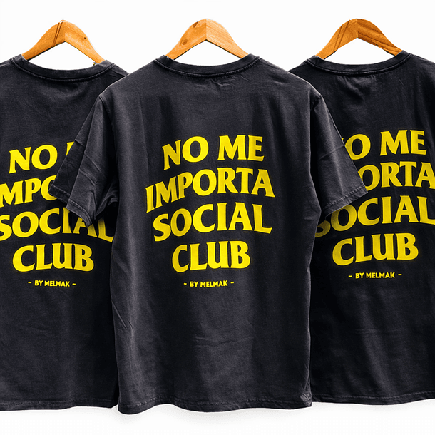 Polera No me Importa Acid Wash Melmak