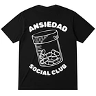 Polera Ansiedad Club - Unisex Negro 1