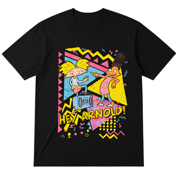 Polera Arnold 90´ - Unisex Negro