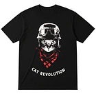 Polera Cat Revolution - Negro Unisex 1