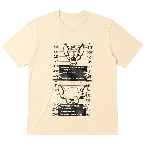 Polera Pinky y Cerebro - Unisex Arena 1