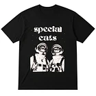 Polera Gatos Espaciales - Negro Unisex 1